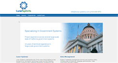 Desktop Screenshot of lunar-systems.com